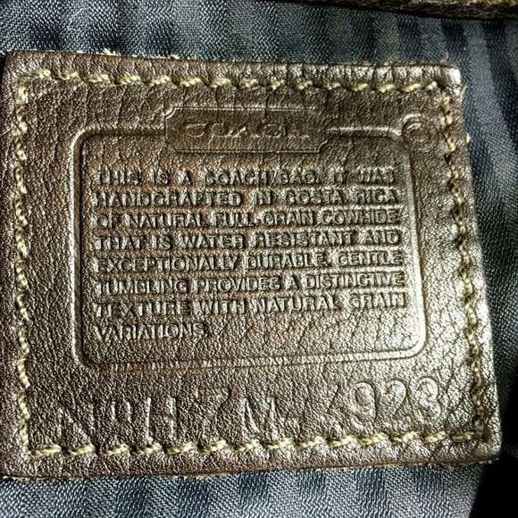 Coach Sonoma 4923 Vintage Small Petite Brown Pebbled Leather Bucket Shoulder Bag - Picture 12 of 12